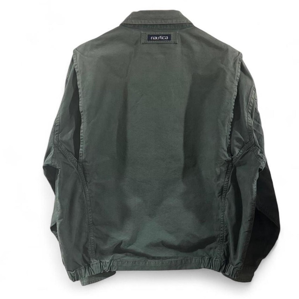 Vintage Nautica Green Bomber Jacket Size Men’s Large - Picture 6 of 9